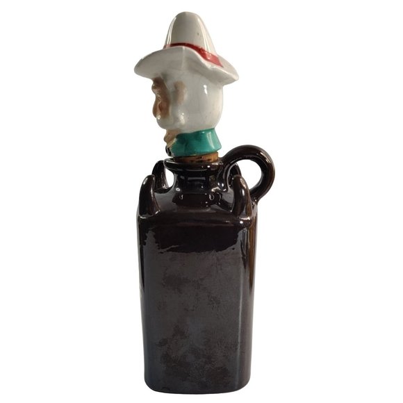 Vintage Redware Decanter Lipper & Mann Japan Never Drink Water Bourbon - Picture 2 of 12